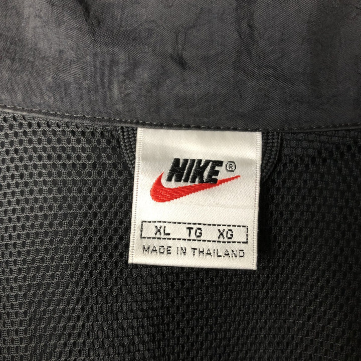 90'S Nike NIKE Back Logo Nylon Jacket Men's XL Size Vintage Nylon Navy blue Vintage Second Hand