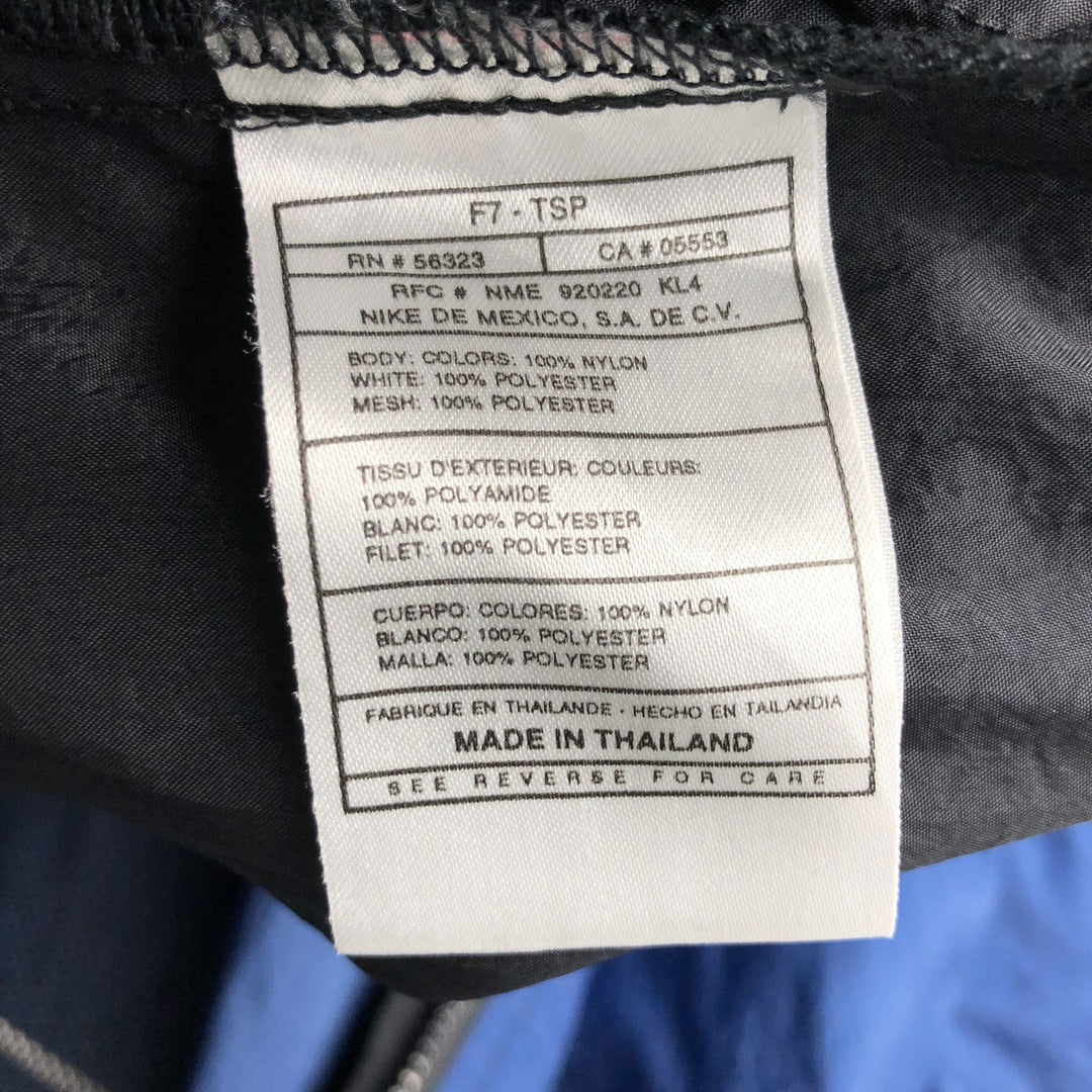 90'S Nike NIKE Back Logo Nylon Jacket Men's XL Size Vintage Nylon Navy blue Vintage Second Hand