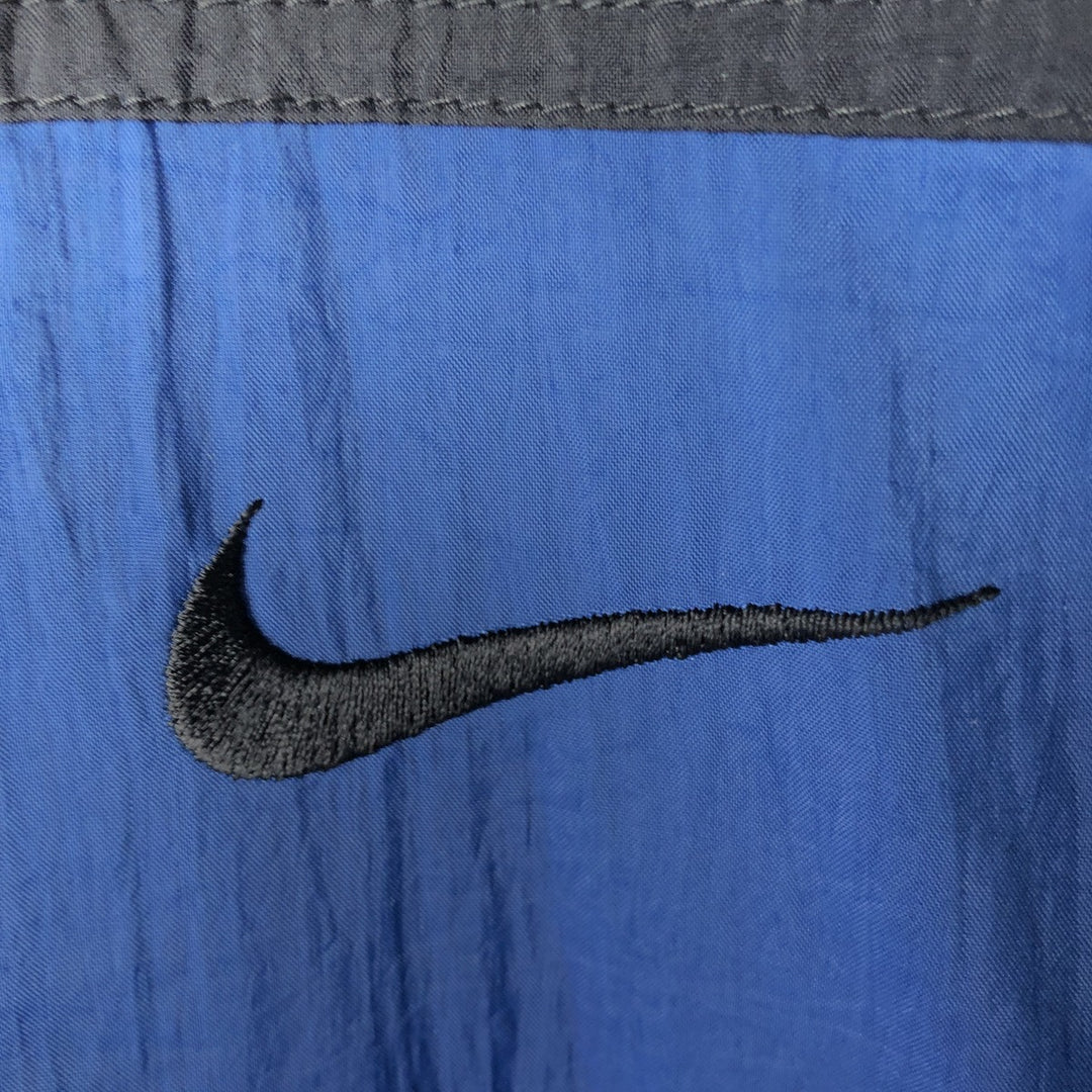 90'S Nike NIKE Back Logo Nylon Jacket Men's XL Size Vintage Nylon Navy blue Vintage Second Hand