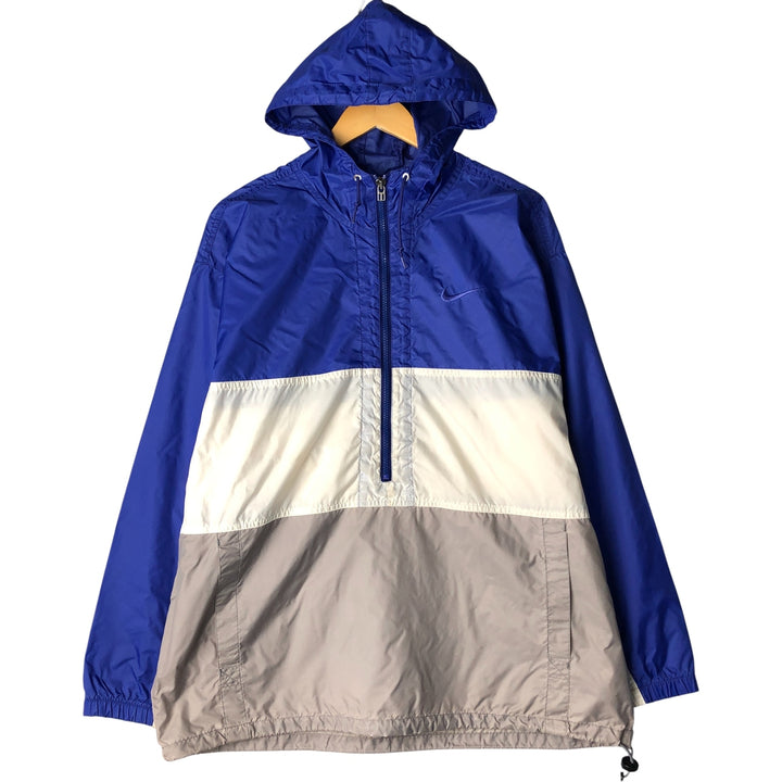 90'S Nike Anorak Parka, Men's Medium, Vintage Nylon Purple type blue-purple Vintage Second Hand