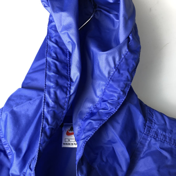 90'S Nike Anorak Parka, Men's Medium, Vintage Nylon Purple type blue-purple Vintage Second Hand