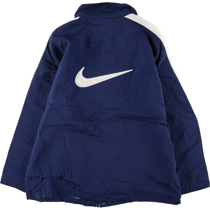 90'S Nike Back Logo Windbreaker Men's L Size Vintage polyester navy blue type Vintage Second Hand