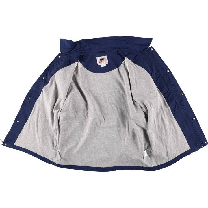 90'S Nike Back Logo Windbreaker Men's L Size Vintage polyester navy blue type Vintage Second Hand