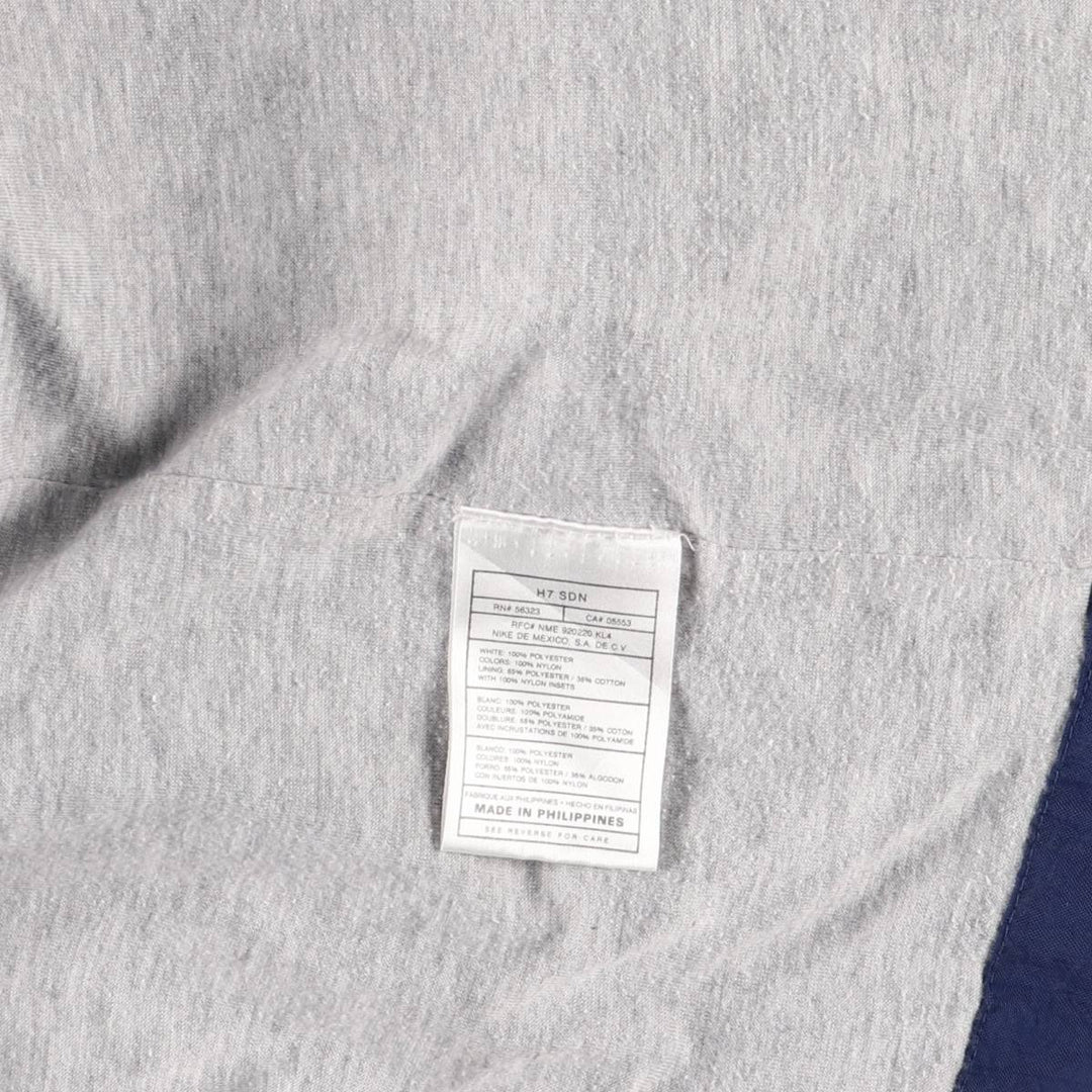 90'S Nike Back Logo Windbreaker Men's L Size Vintage polyester navy blue type Vintage Second Hand