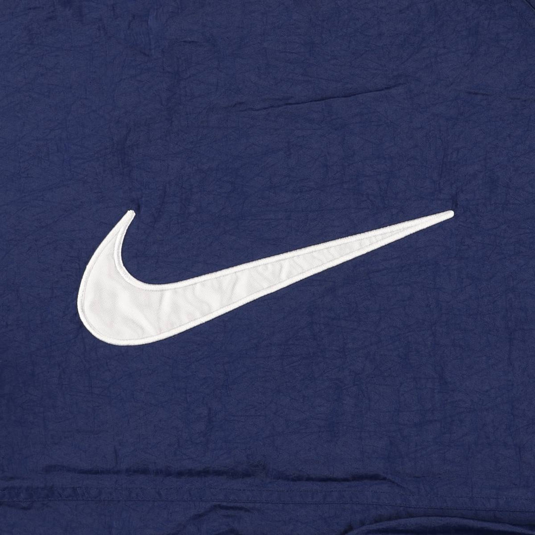 90'S Nike Back Logo Windbreaker Men's L Size Vintage polyester navy blue type Vintage Second Hand