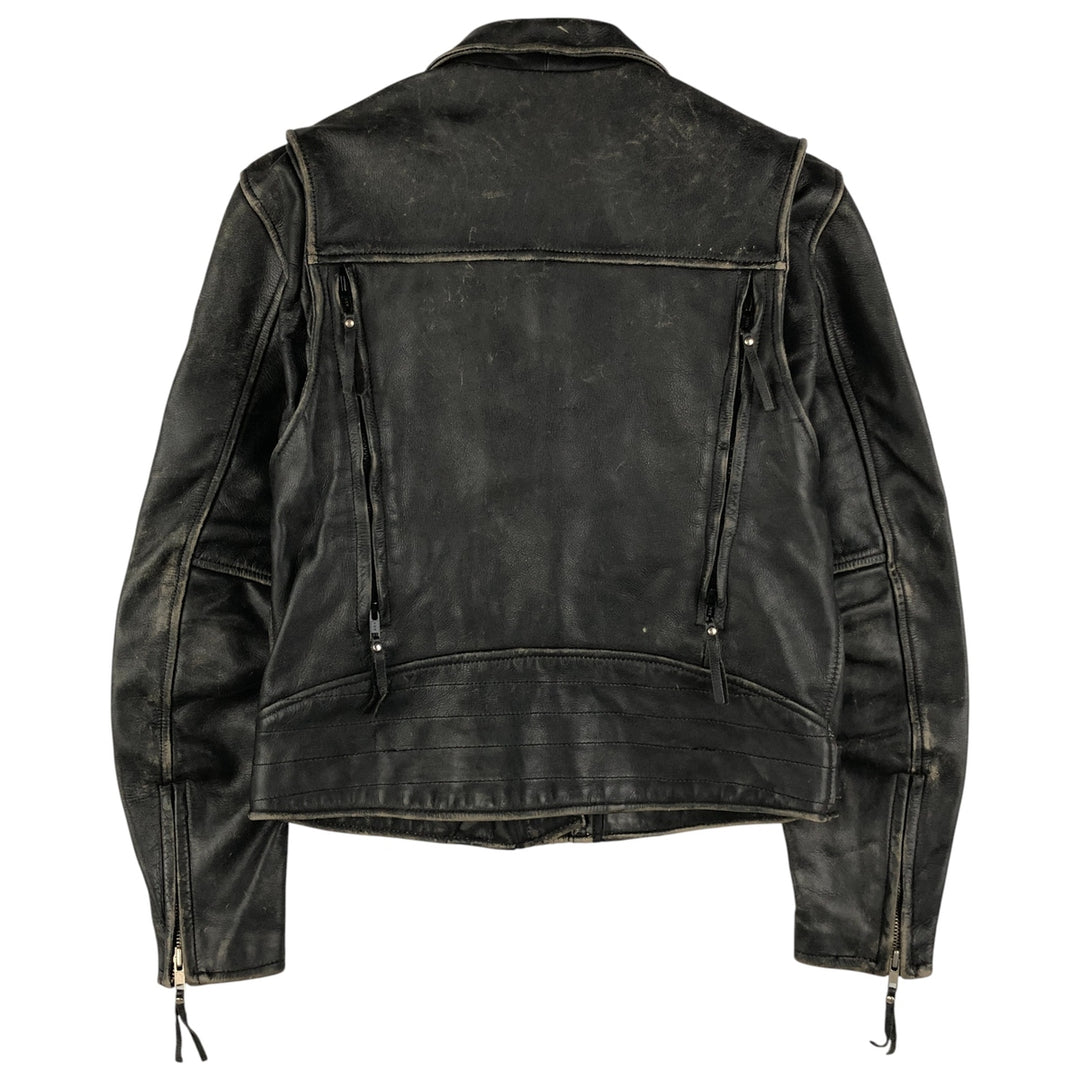 Harley-Davidson Double Rider Jacket, Women's, Size Small genuine leather black type Vintage Second Hand