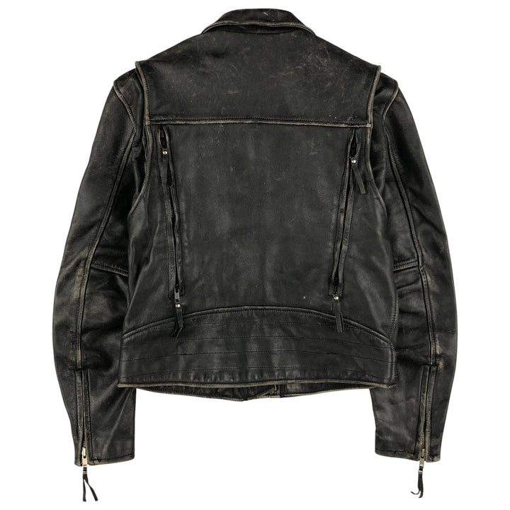 Harley-Davidson Double Rider Jacket, Women's, Size Small genuine leather black type Vintage Second Hand