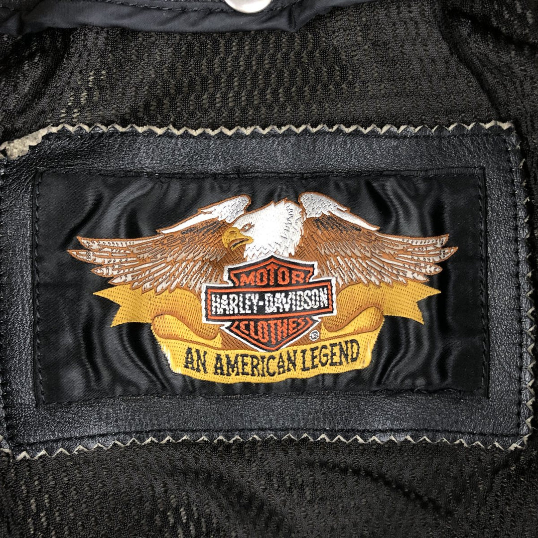 Harley-Davidson Double Rider Jacket, Women's, Size Small genuine leather black type Vintage Second Hand