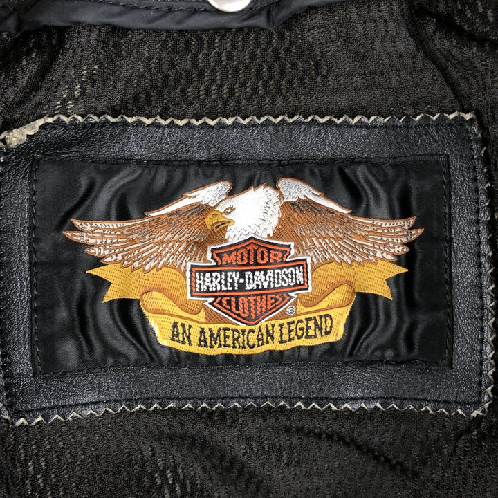 Harley-Davidson Double Rider Jacket, Women's, Size Small genuine leather black type Vintage Second Hand