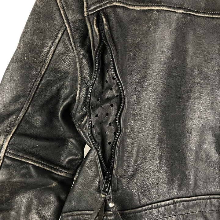 Harley-Davidson Double Rider Jacket, Women's, Size Small genuine leather black type Vintage Second Hand