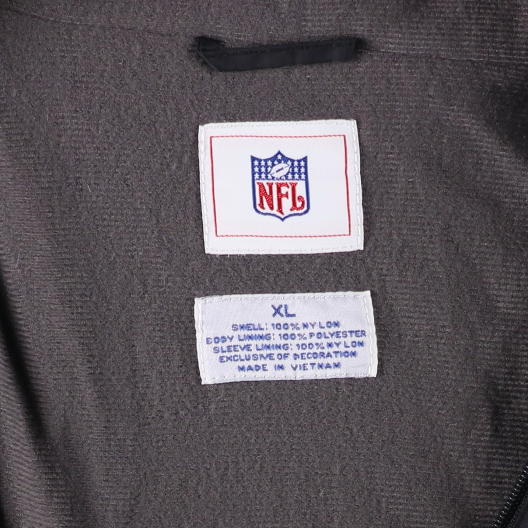 NFL LAS VEGAS RAIDERS Nylon Jacket, Men's, Size XL Nylon black type Vintage Second Hand