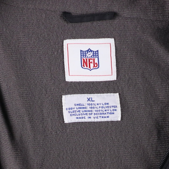 NFL LAS VEGAS RAIDERS Nylon Jacket, Men's, Size XL Nylon black type Vintage Second Hand