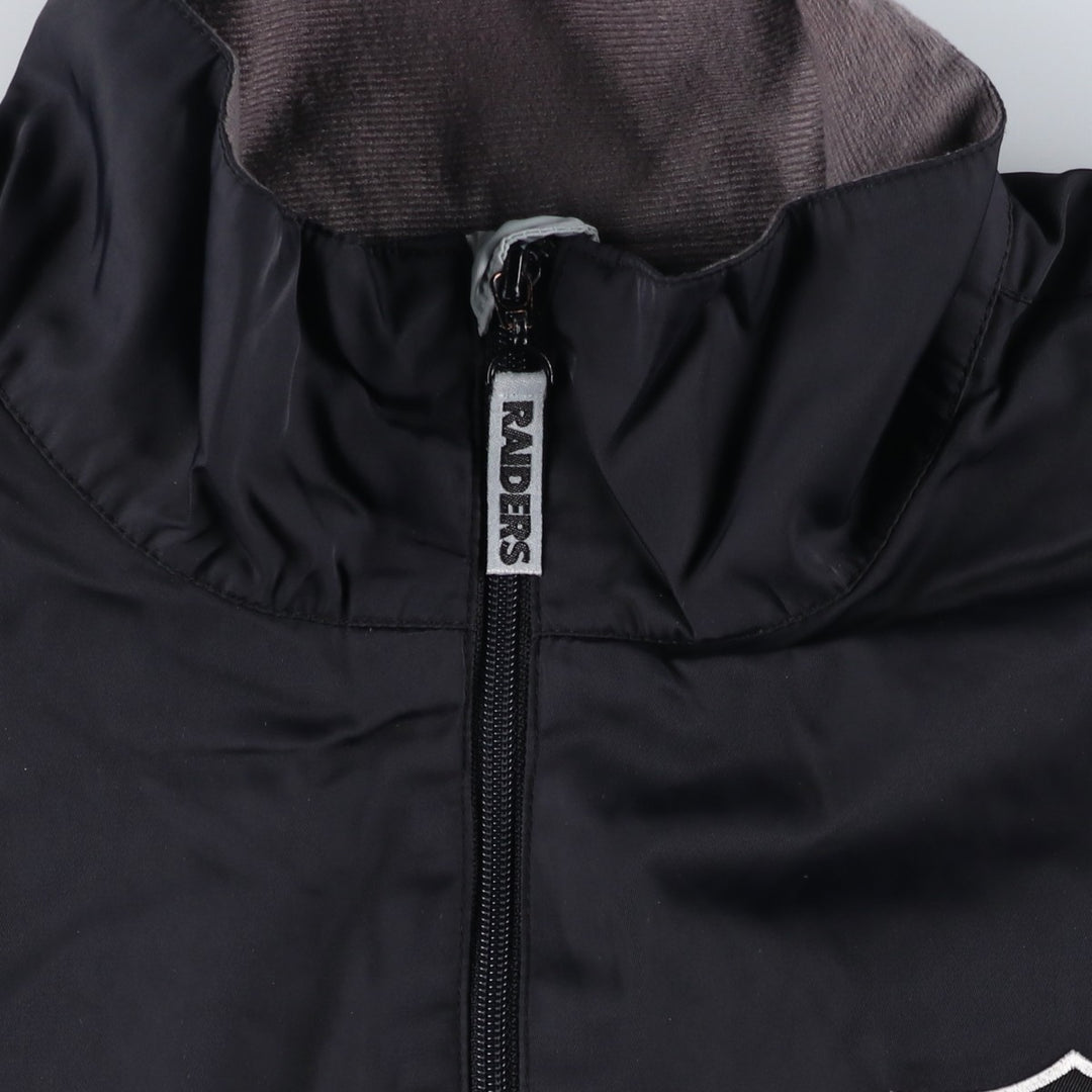 NFL LAS VEGAS RAIDERS Nylon Jacket, Men's, Size XL Nylon black type Vintage Second Hand