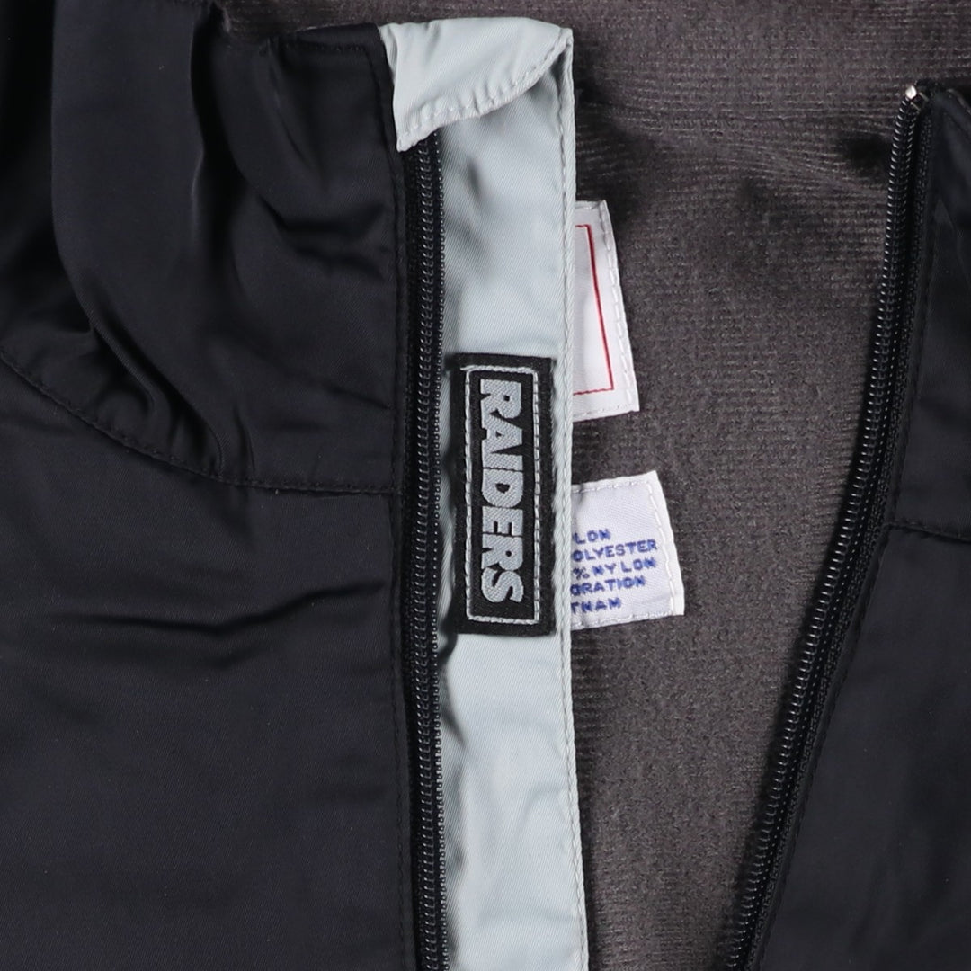 NFL LAS VEGAS RAIDERS Nylon Jacket, Men's, Size XL Nylon black type Vintage Second Hand