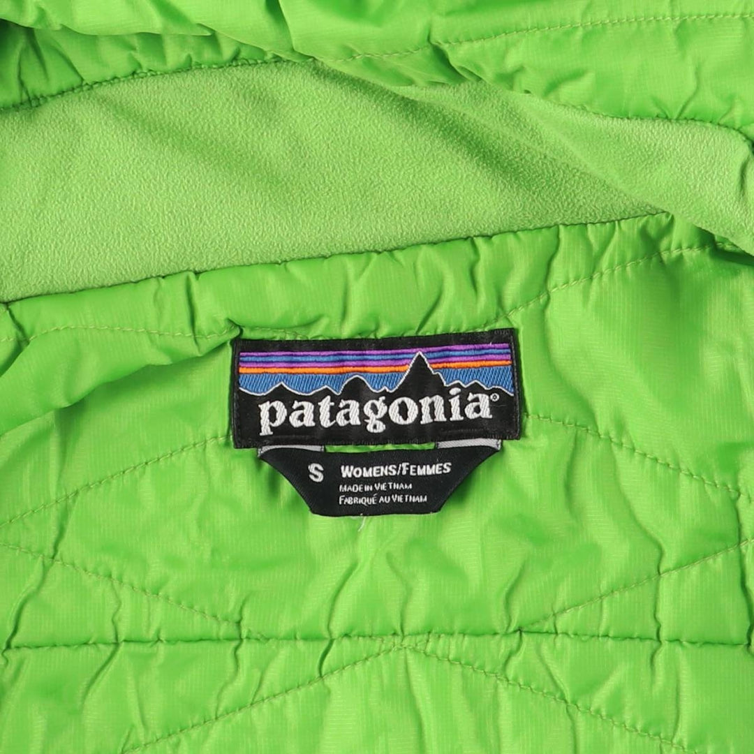 Patagonia 83895FA11 Padded Mountain Parka Shell Jacket Puffer Jacket Women's Size Small Nylon green type yellow green Vintage Second Hand