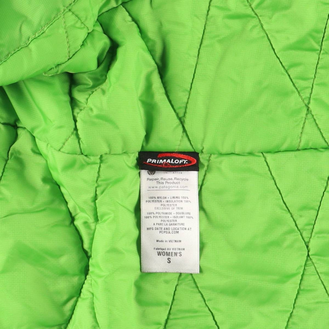 Patagonia 83895FA11 Padded Mountain Parka Shell Jacket Puffer Jacket Women's Size Small Nylon green type yellow green Vintage Second Hand