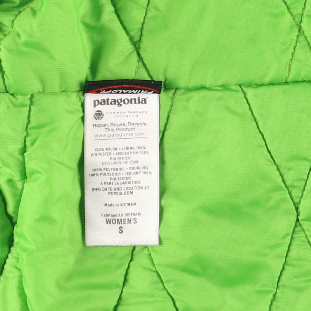 Patagonia 83895FA11 Padded Mountain Parka Shell Jacket Puffer Jacket Women's Size Small Nylon green type yellow green Vintage Second Hand