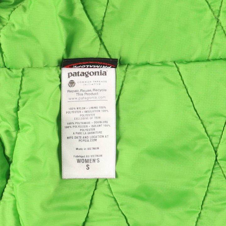 Patagonia 83895FA11 Padded Mountain Parka Shell Jacket Puffer Jacket Women's Size Small Nylon green type yellow green Vintage Second Hand