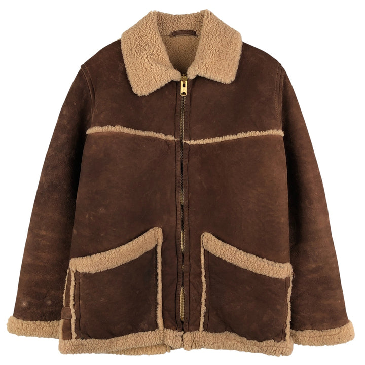 Vintage 1970'S Ranchero sheepskin jacket, made in the USA, size M, women's unclear brown type Vintage Second Hand