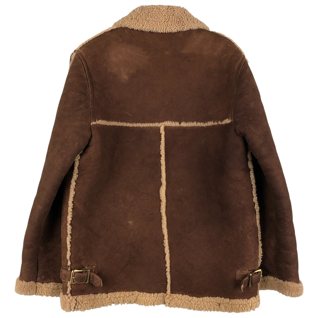 Vintage 1970'S Ranchero sheepskin jacket, made in the USA, size M, women's unclear brown type Vintage Second Hand