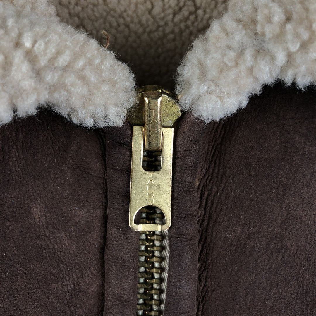 Vintage 1970'S Ranchero sheepskin jacket, made in the USA, size M, women's unclear brown type Vintage Second Hand