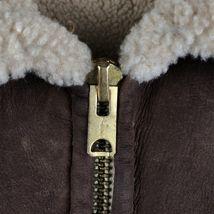 Vintage 1970'S Ranchero sheepskin jacket, made in the USA, size M, women's unclear brown type Vintage Second Hand