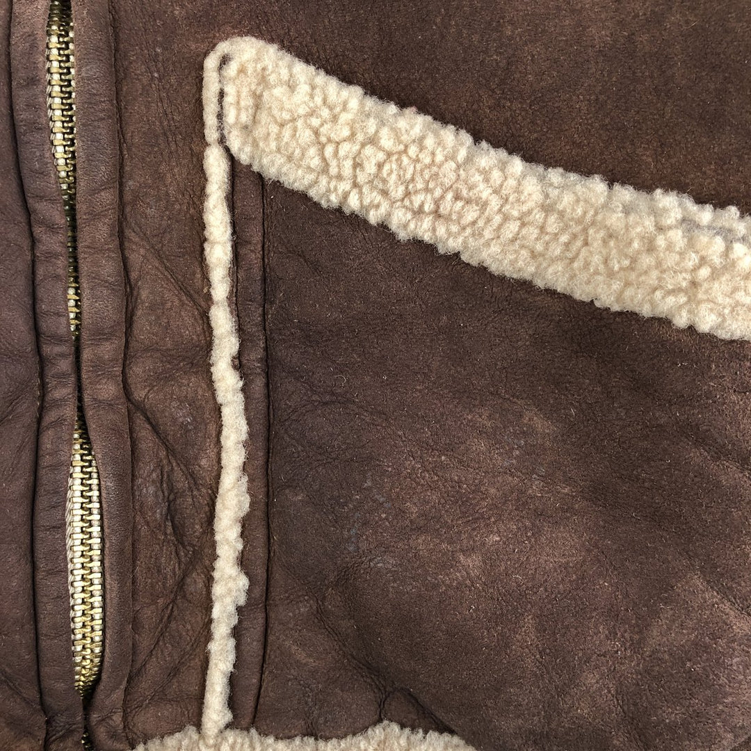 Vintage 1970'S Ranchero sheepskin jacket, made in the USA, size M, women's unclear brown type Vintage Second Hand