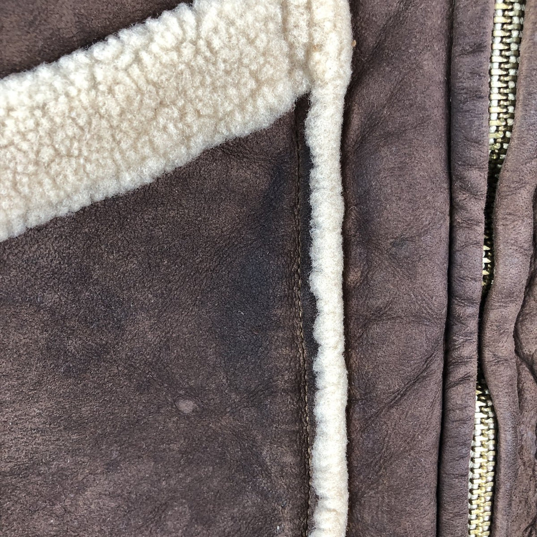 Vintage 1970'S Ranchero sheepskin jacket, made in the USA, size M, women's unclear brown type Vintage Second Hand