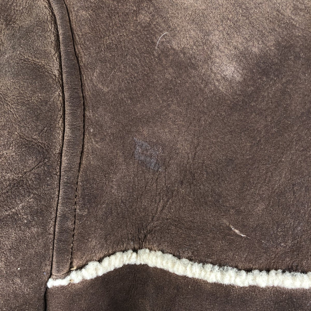 Vintage 1970'S Ranchero sheepskin jacket, made in the USA, size M, women's unclear brown type Vintage Second Hand