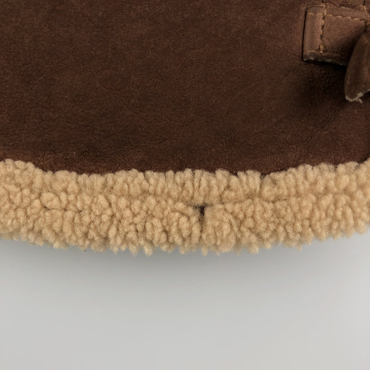 Vintage 1970'S Ranchero sheepskin jacket, made in the USA, size M, women's unclear brown type Vintage Second Hand