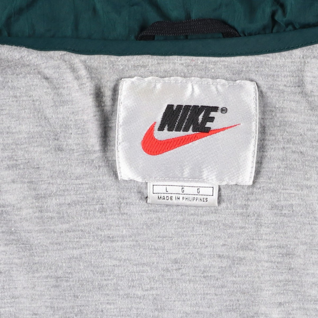 90'S Nike Windbreaker Men's Size L Vintage polyester green type Vintage Second Hand
