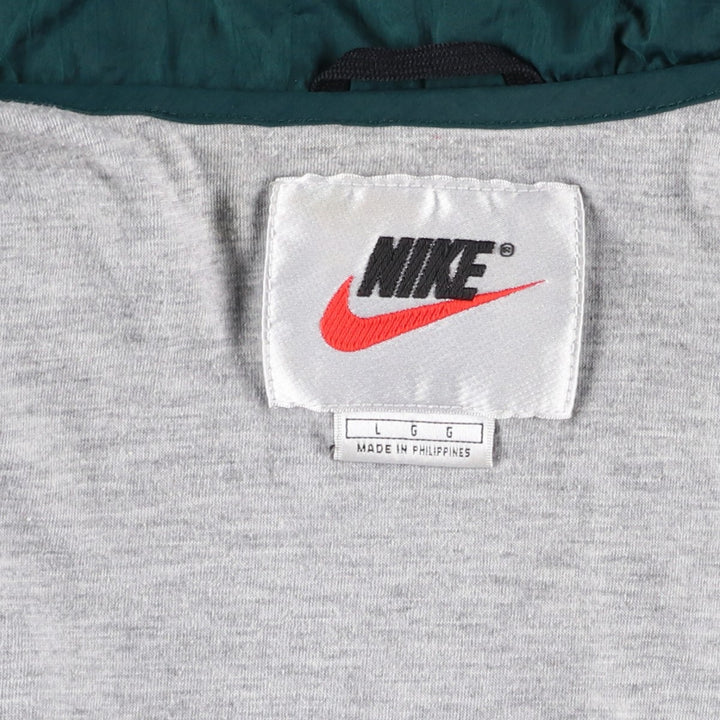 90'S Nike Windbreaker Men's Size L Vintage polyester green type Vintage Second Hand