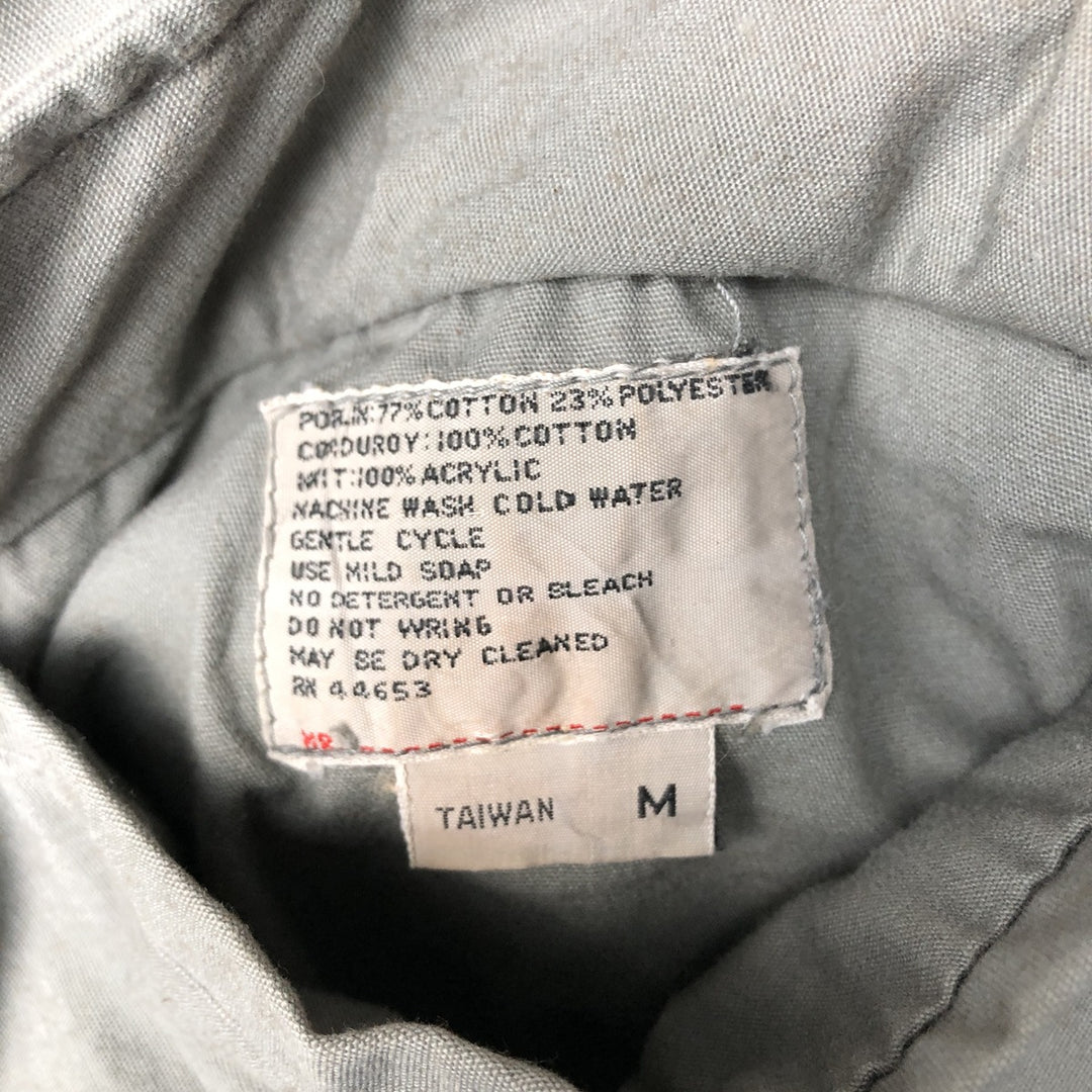 Lacoste Reversible Corduroy Harrington Jacket, Swing Top, Men's Size Medium cotton turquoise blue Vintage Second Hand