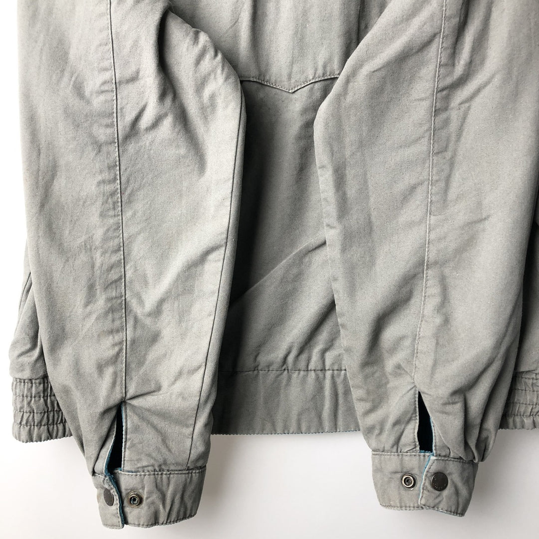 Lacoste Reversible Corduroy Harrington Jacket, Swing Top, Men's Size Medium cotton turquoise blue Vintage Second Hand