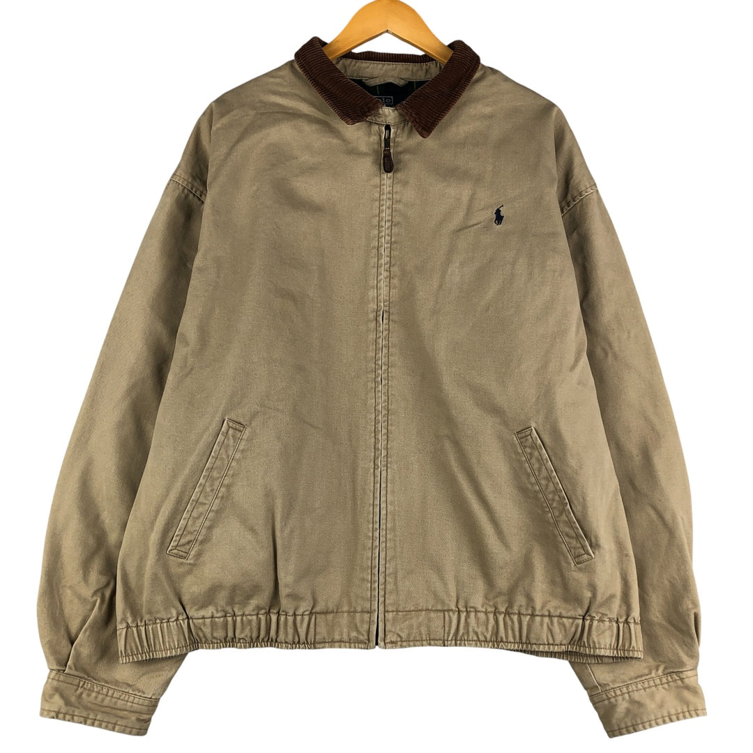 Ralph Lauren POLO by Ralph Lauren Swing Top Sports Jacket Men's XXL cotton Beige type Vintage Second Hand