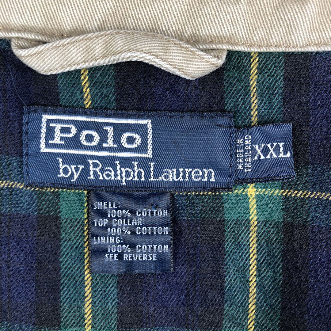 Ralph Lauren POLO by Ralph Lauren Swing Top Sports Jacket Men's XXL cotton Beige type Vintage Second Hand