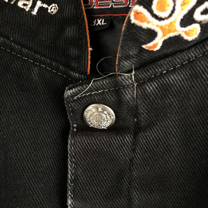 90s-00'S JH Design Oversized Racing Jacket, Men's XXXL cotton black type Vintage Second Hand