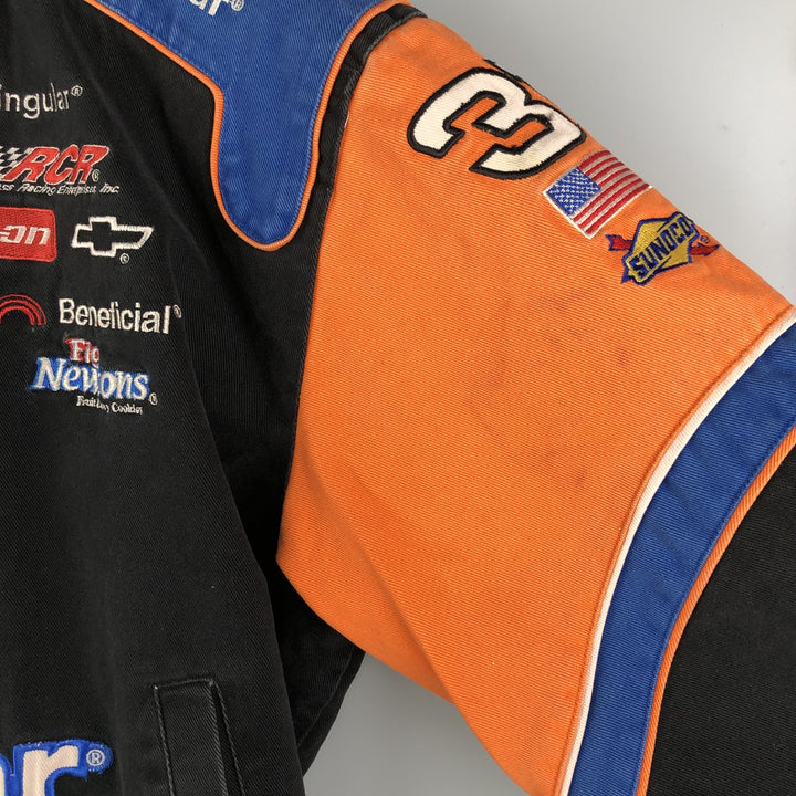 90s-00'S JH Design Oversized Racing Jacket, Men's XXXL cotton black type Vintage Second Hand