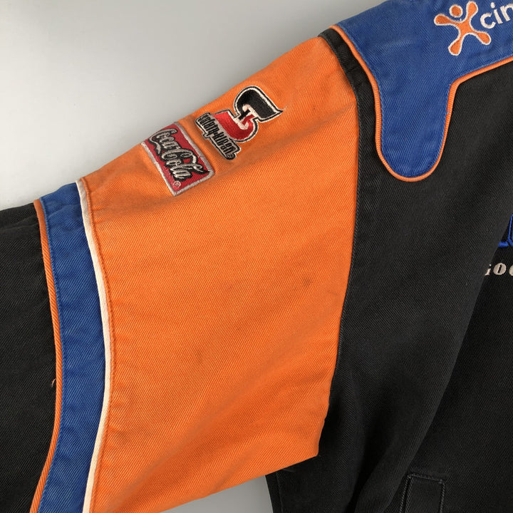 90s-00'S JH Design Oversized Racing Jacket, Men's XXXL cotton black type Vintage Second Hand