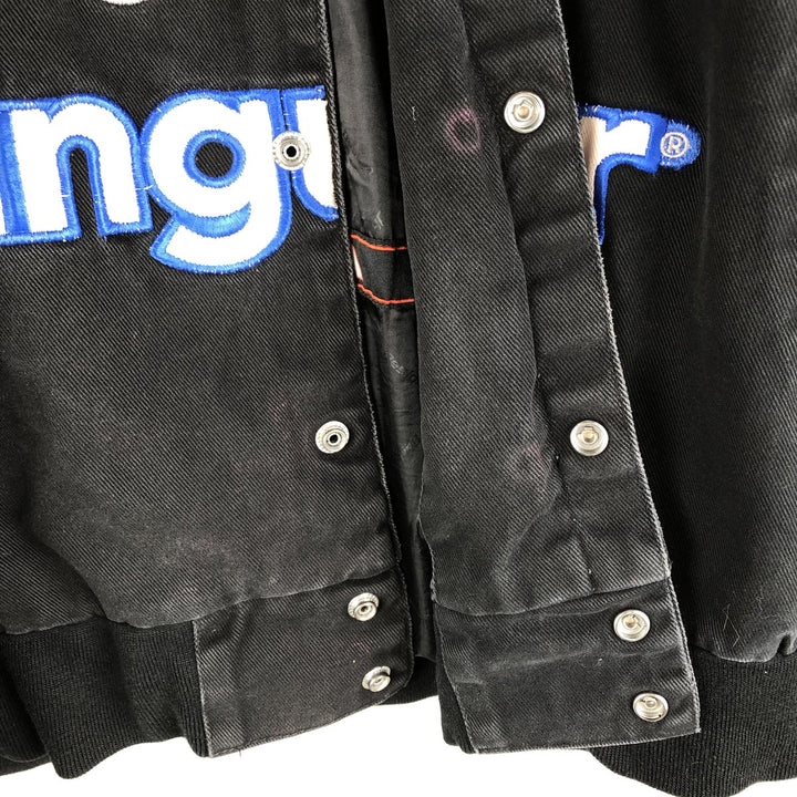 90s-00'S JH Design Oversized Racing Jacket, Men's XXXL cotton black type Vintage Second Hand