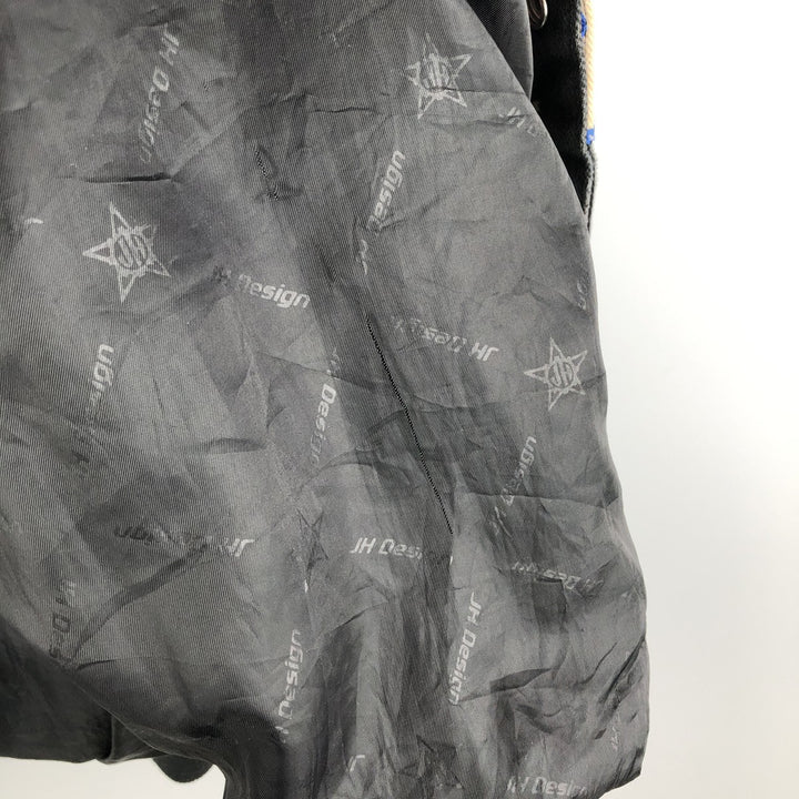90s-00'S JH Design Oversized Racing Jacket, Men's XXXL cotton black type Vintage Second Hand