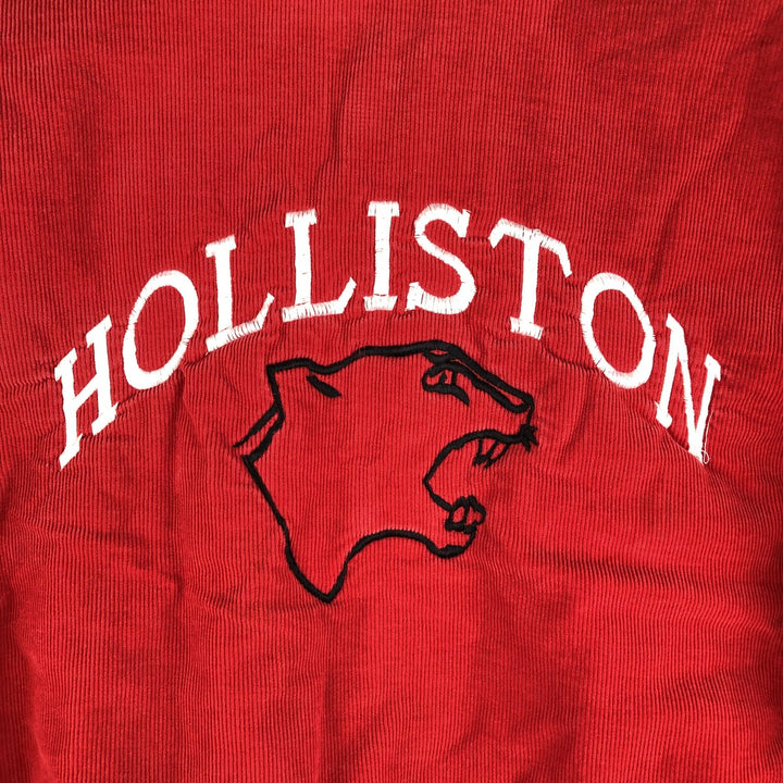 90'S Rennoc Padded Corduroy Button-Down Varsity Jacket, Made in USA, Men's Size M cotton red type Vintage Second Hand