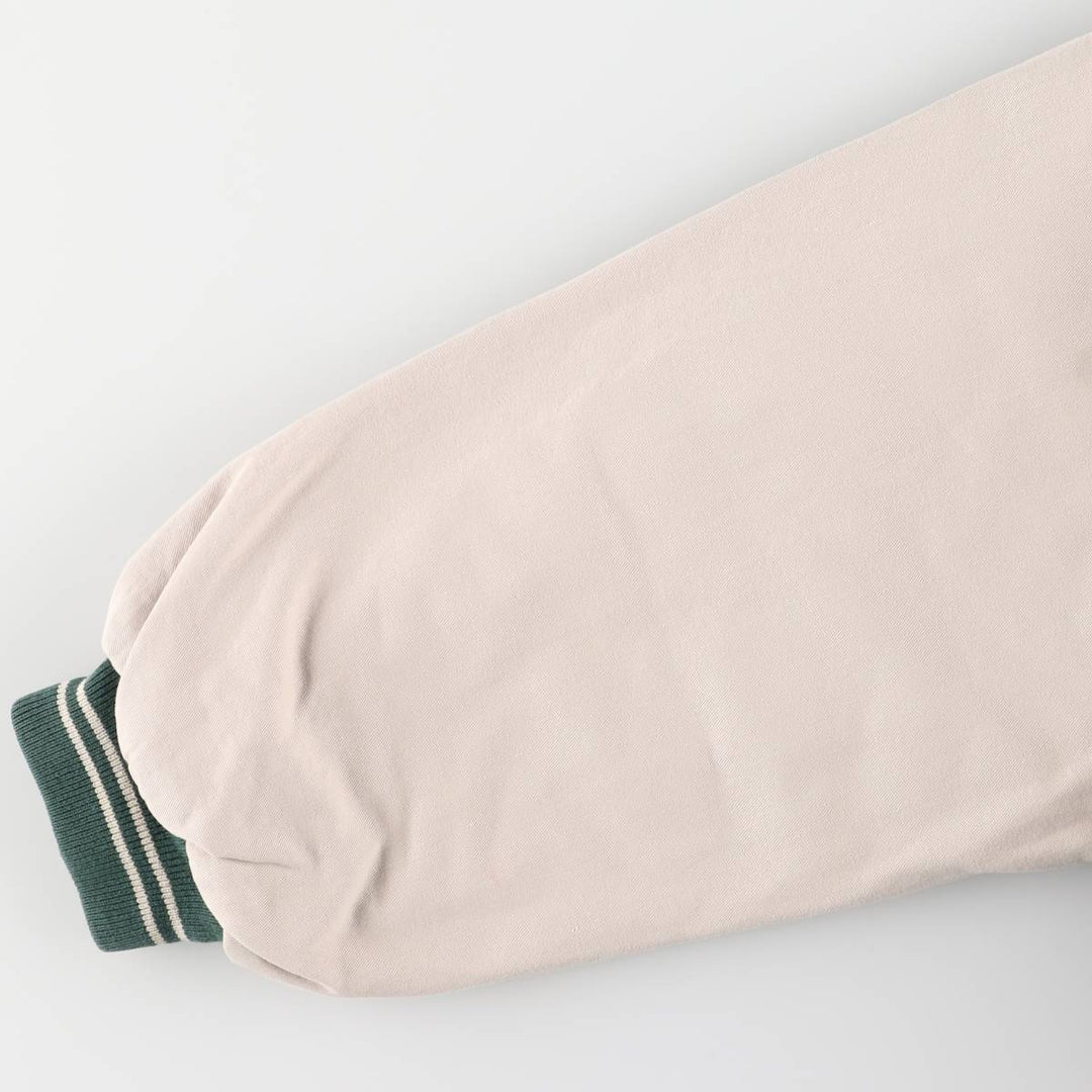 MIRAGE Padded Varsity Jacket, Men's Size L, Vintage cotton green type Vintage Second Hand