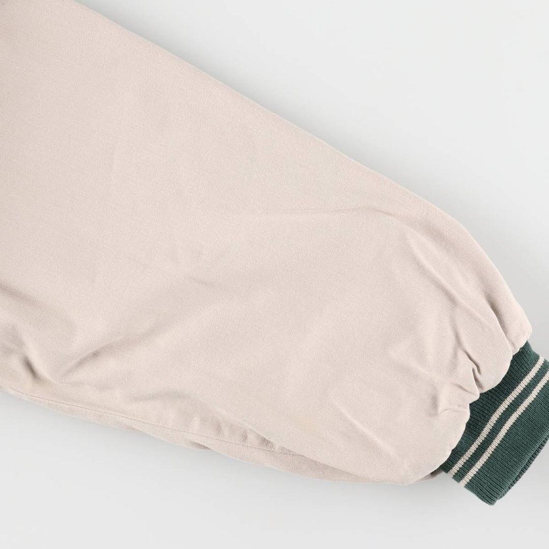 MIRAGE Padded Varsity Jacket, Men's Size L, Vintage cotton green type Vintage Second Hand