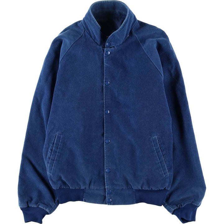 K-BRAND Corduroy Blouson, Made in USA, Men's Size L, Vintage cotton blue type Vintage Second Hand