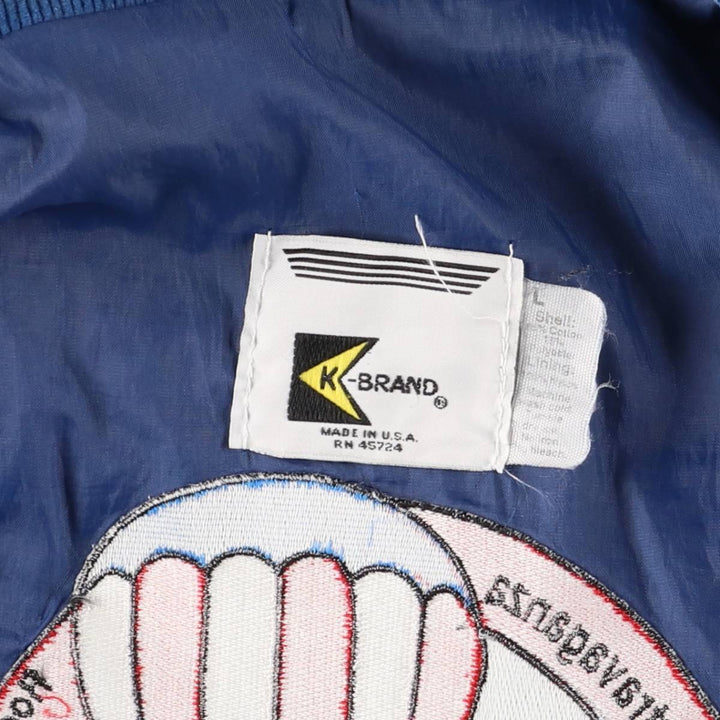 K-BRAND Corduroy Blouson, Made in USA, Men's Size L, Vintage cotton blue type Vintage Second Hand