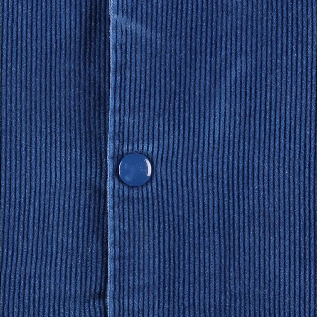 K-BRAND Corduroy Blouson, Made in USA, Men's Size L, Vintage cotton blue type Vintage Second Hand