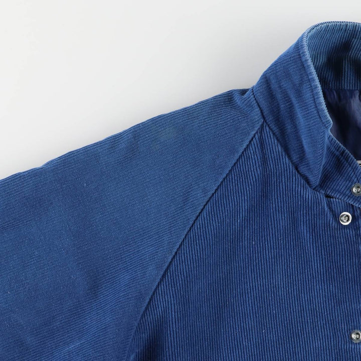 K-BRAND Corduroy Blouson, Made in USA, Men's Size L, Vintage cotton blue type Vintage Second Hand