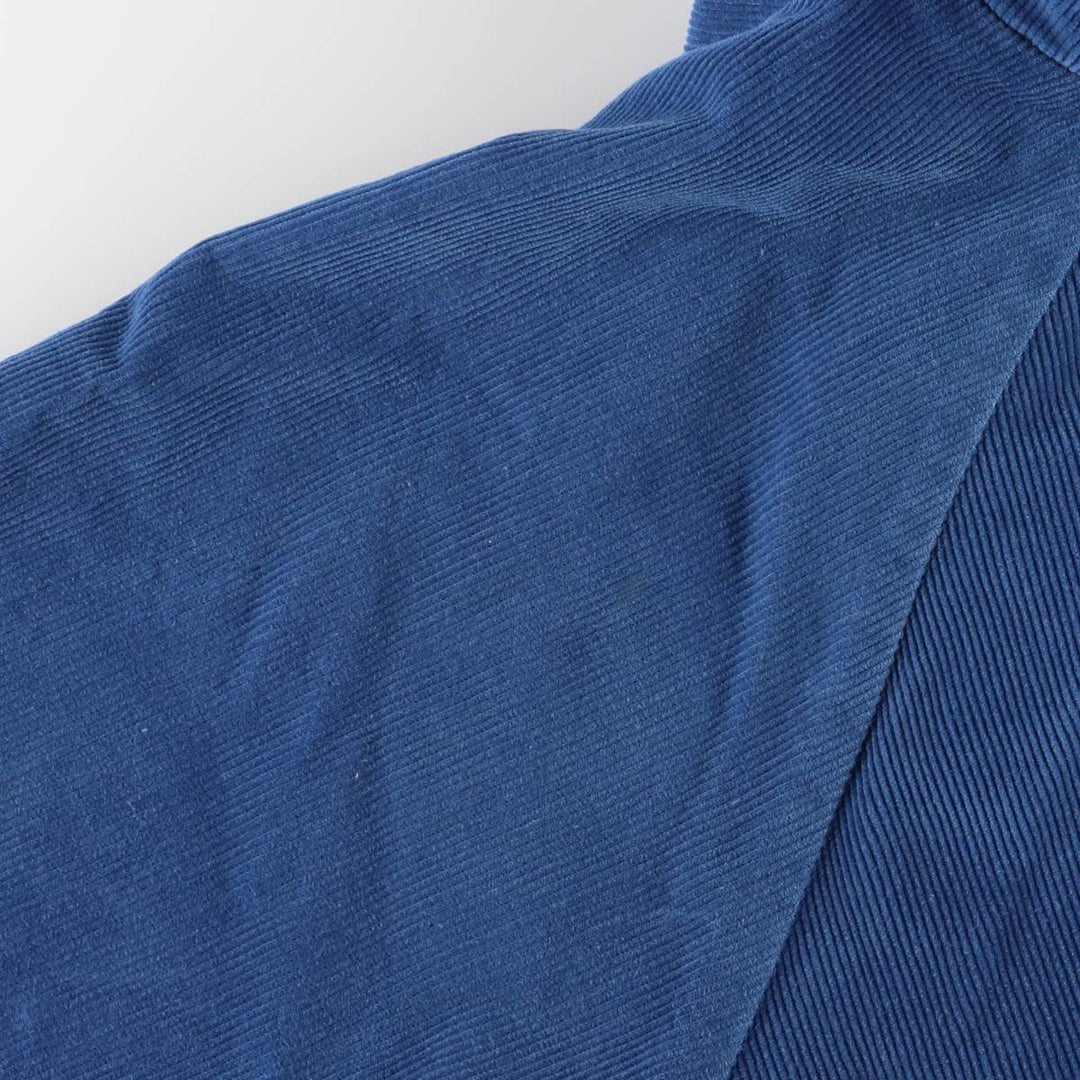 K-BRAND Corduroy Blouson, Made in USA, Men's Size L, Vintage cotton blue type Vintage Second Hand
