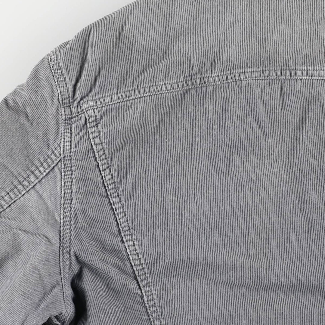 Levi's 71550-5419 Euro Model Trucker Jacket, Padded Corduroy Boa Jacket, Men's Size Medium cotton gray type Vintage Second Hand